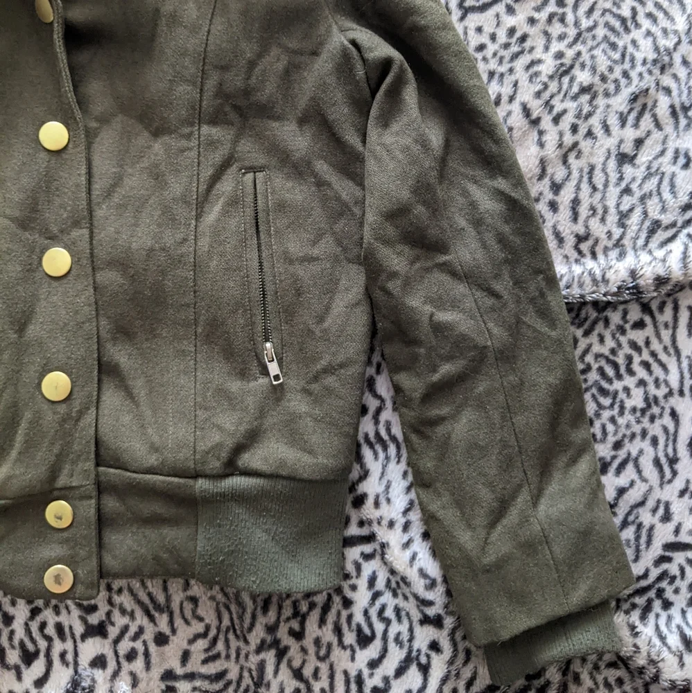 Wool bomber coat - Picture 5 of 10